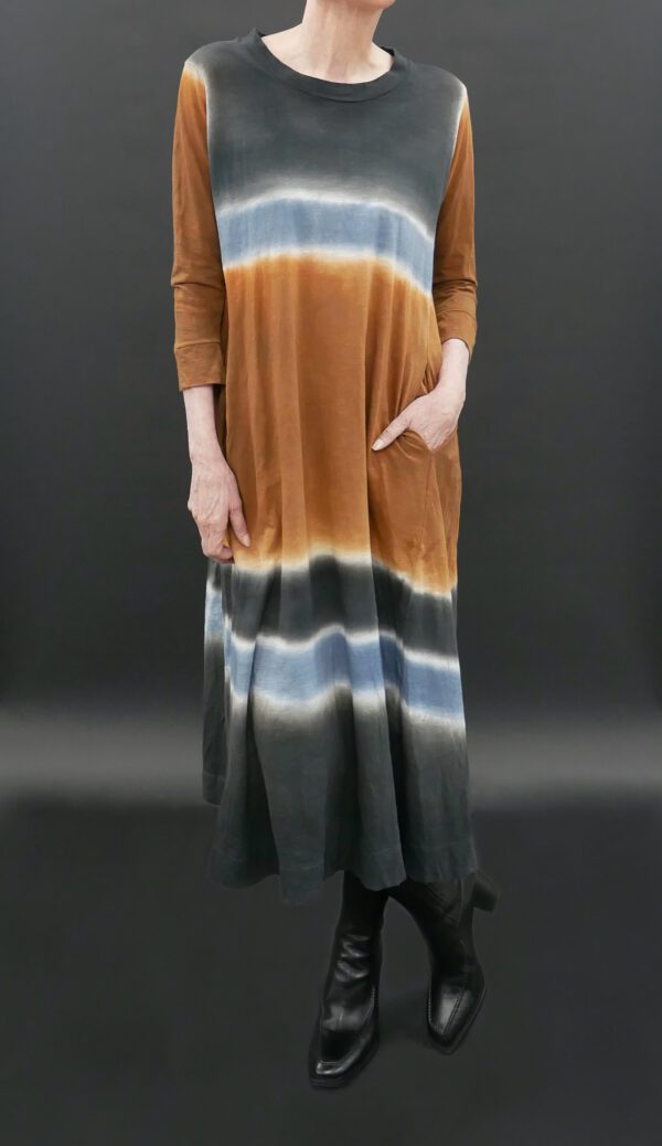 GILDA MIDANI MARIA DRESS IN RUST WAY - Image 2