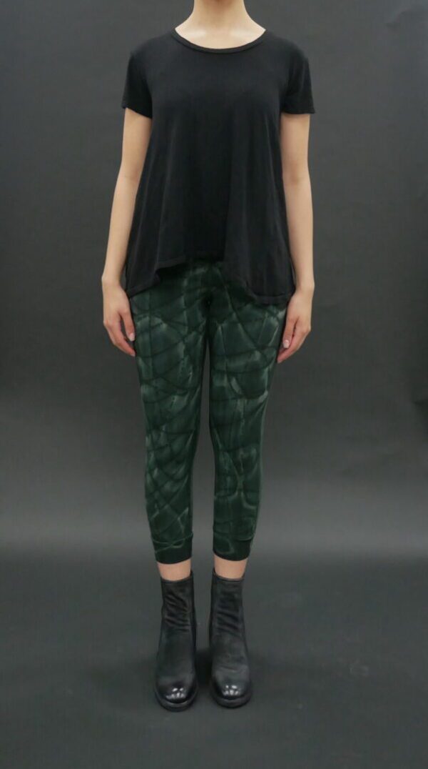 CROPPED LEGGINGS CEDAR GREEN SWIRL - Image 5