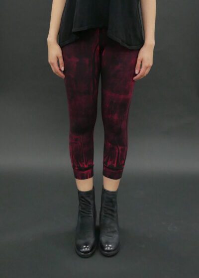 Girl wearing a red and black color pant