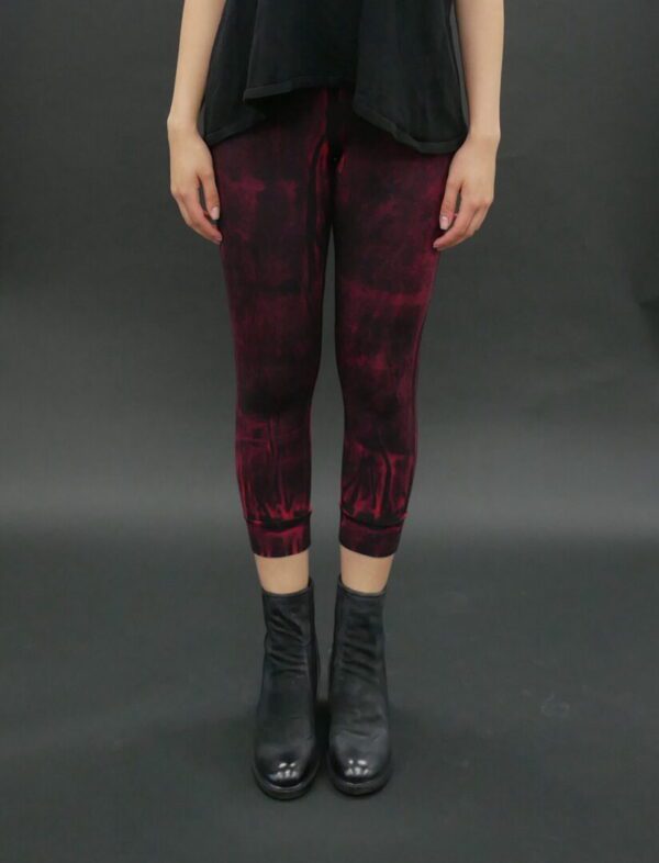 Girl wearing a red and black color pant