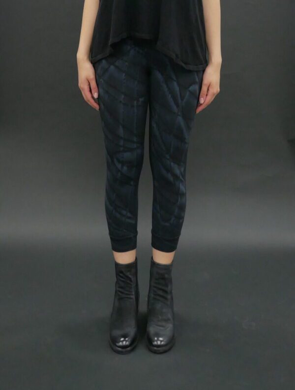 Girl wearing a dark blue color pant