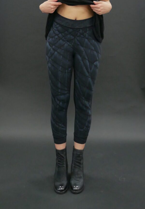 CROPPED LEGGINGS MIDNIGHT BLUE SWIRL - Image 3