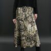 ANNIE TURBIN SILK CHARMEUSE BIAS SKIRT IN KHAKI GEODE - Image 3