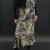 ANNIE TURBIN SILK CHARMEUSE BIAS SKIRT IN KHAKI GEODE - Image 5