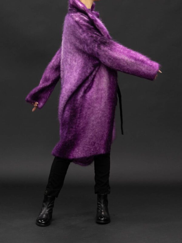 AVANT TOI CAPPOTTO REVER TESSUTO MOHAIR WOOL COAT IN ORCHID