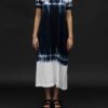 GILDA MIDANI MARIA SHORT SLEEVE DRESS IN DEEP DIVE