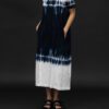 GILDA MIDANI MARIA SHORT SLEEVE DRESS IN DEEP DIVE - Image 3