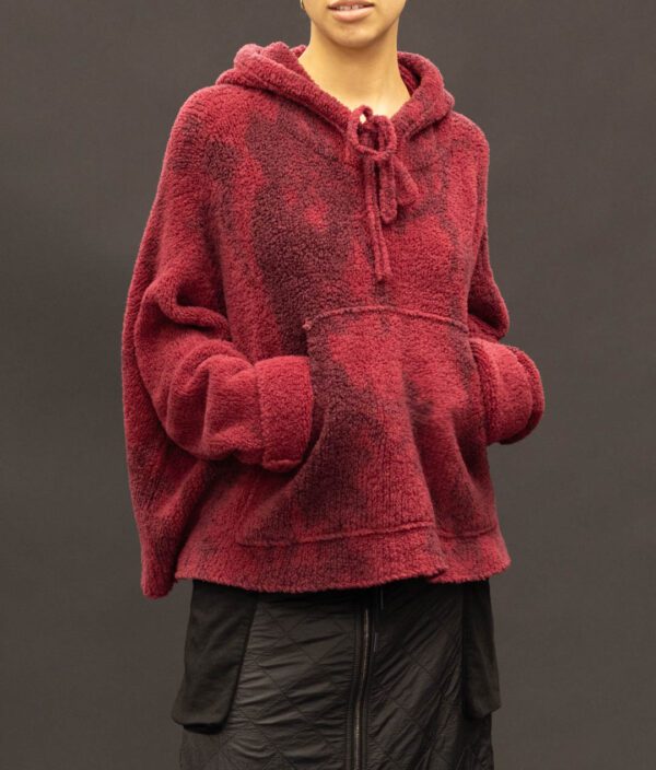 MASNADA RASPBERRY CASHMERE PULLOVER - Image 2