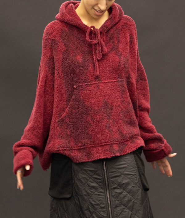 MASNADA RASPBERRY CASHMERE PULLOVER - Image 3