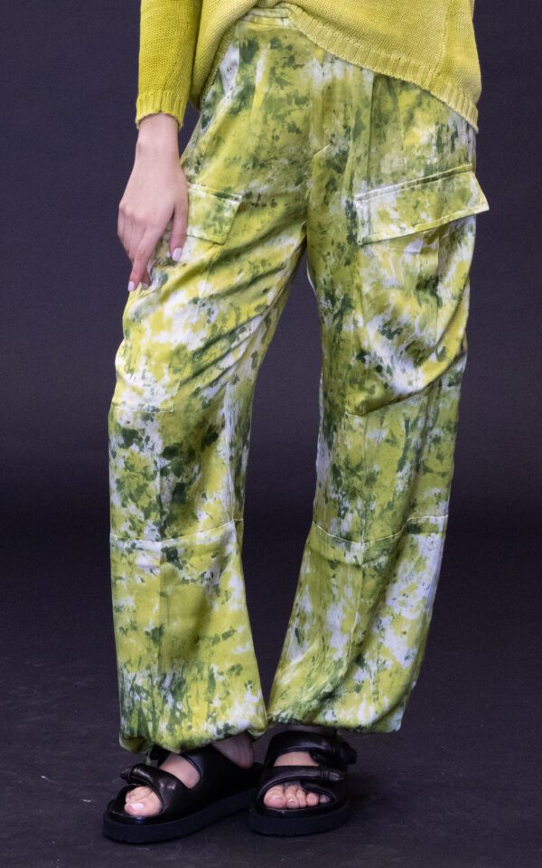 AVANT TOI CAMOUFLAGE CARGO SILK PANTS