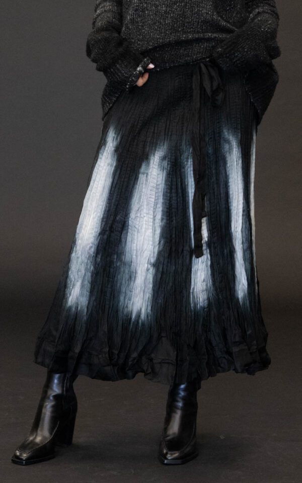 VIVIANA UCHITEL HAND DYED SILK SKIRT - Image 2