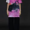PRINTED ARTWORKS COTTON/LINEN T IN PINK