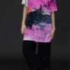PRINTED ARTWORKS COTTON/LINEN T IN PINK - Image 2