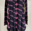 RELAXED BOATNECK LONG SLEEVE TEE HOT PINK BLACK GRID - Image 3