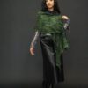 FISSORE CASHMERE SCARF IN AVOCADO - Image 4