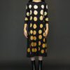 GILDA MIDANI MARIA DRESS IN POIS BLACK + DEGRADE CARAMEL