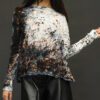GILDA MIDANI ROUND NECK TRAP TEE IN DEEP SEA - Image 2