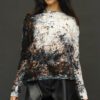 GILDA MIDANI ROUND NECK TRAP TEE IN DEEP SEA - Image 3