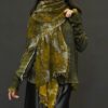 AVANT TOI  BLACK SPOT EFFECT CASHMERE SCARF IN NERO PEPITA - Image 2