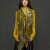 AVANT TOI  BLACK SPOT EFFECT CASHMERE SCARF IN NERO PEPITA - Image 3