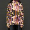 PRINTED ARTWORKS 6 PLY CASHMERE PULLOVER IN ALEX PURPLE